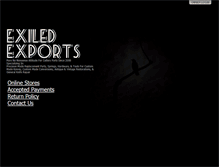 Tablet Screenshot of exiledexports.com
